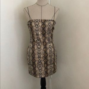 Fashion Nova Snake Print dress. Worn once.